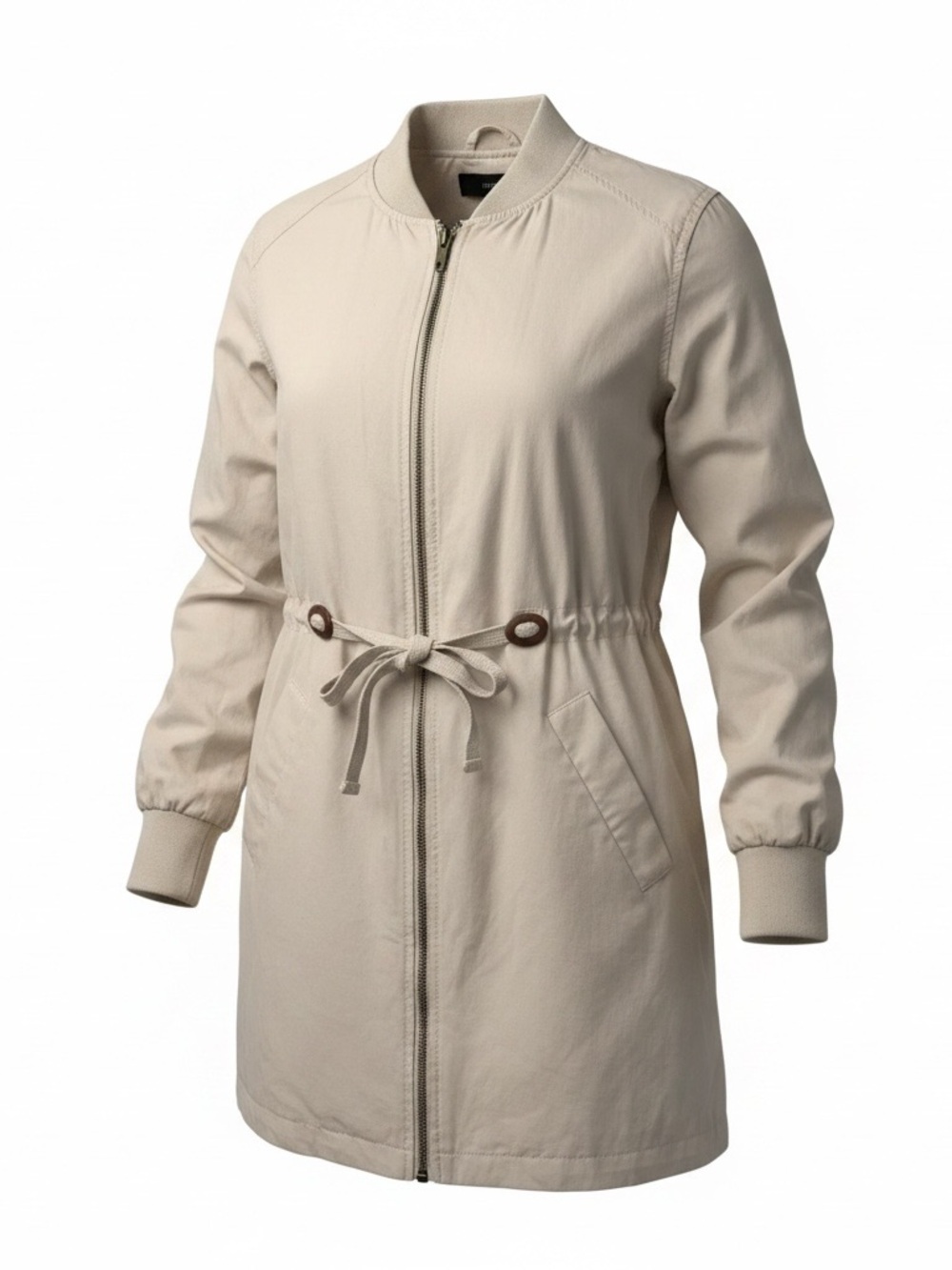 Forever 21 Women's Drawstring Utility Jacket - Beige
